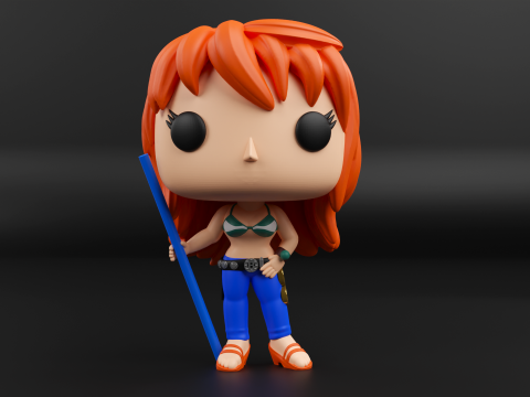 Nami funko pop from the anime one piece 3Dプリントモデル