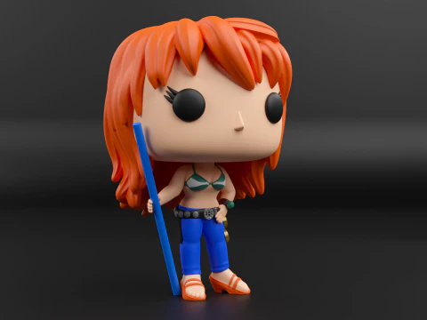 Nami funko pop from the anime one piece 3D Print Model