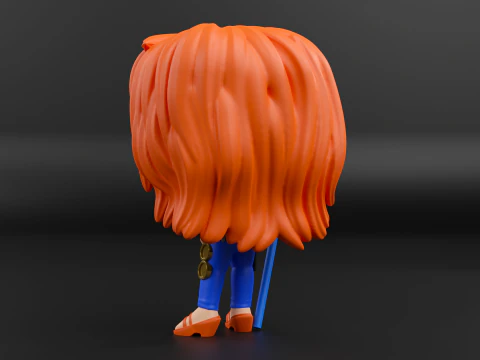 Nami funko pop from the anime one piece 3D Print Model