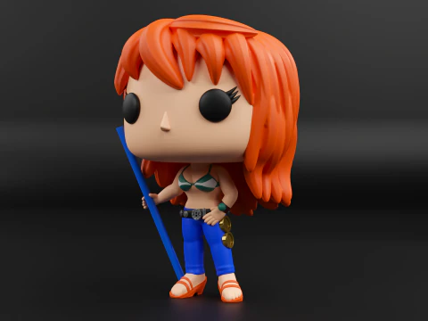 Nami funko pop from the anime one piece 3D Print Model