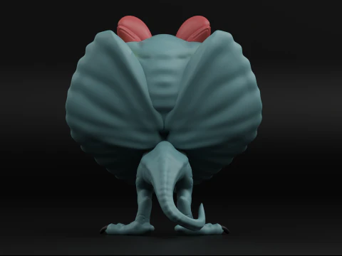 Dilophosaurus funko pop from the Jurassic park 3D Print Model