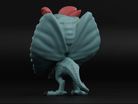 Dilophosaurus funko pop from the Jurassic park 3D Print Model