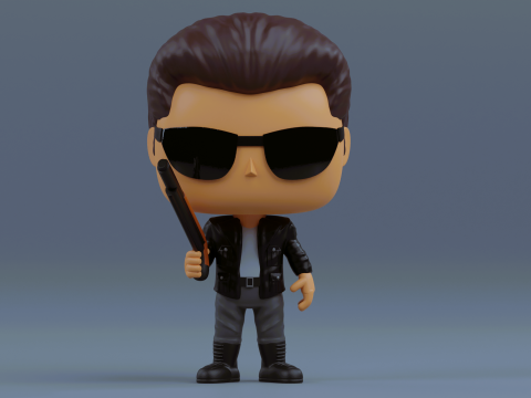 T 800 Terminator funko pop from the Terminator franchise 3D Print Model