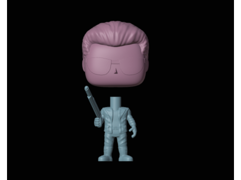 T 800 Terminator funko pop from the Terminator franchise 3D Print Model