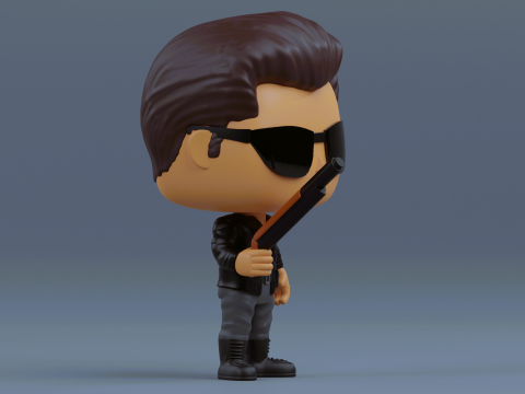 T 800 Terminator funko pop from the Terminator franchise 3D Print Model