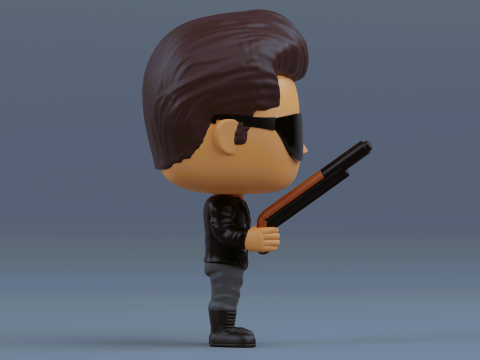 T 800 Terminator funko pop from the Terminator franchise 3D Print Model