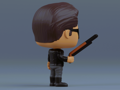 T 800 Terminator funko pop from the Terminator franchise 3D Print Model