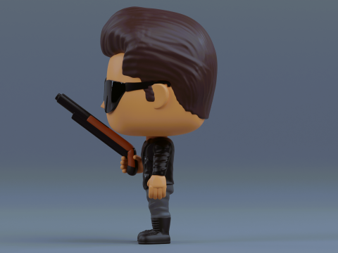 T 800 Terminator funko pop from the Terminator franchise 3D Print Model