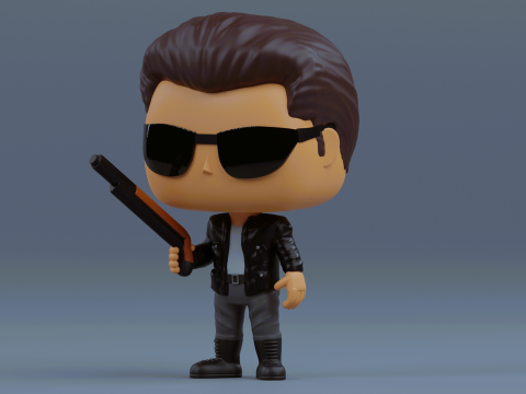 T 800 Terminator funko pop from the Terminator franchise 3D Print Model