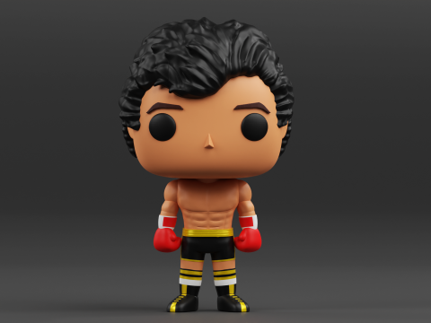 Rocky Balboa funko pop from the Rocky franchise 3D Print Model