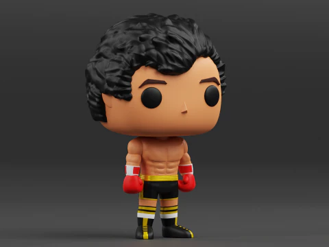 Rocky Balboa funko pop from the Rocky franchise 3D Print Model