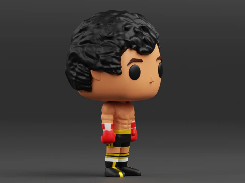 Rocky Balboa funko pop from the Rocky franchise 3D Print Model