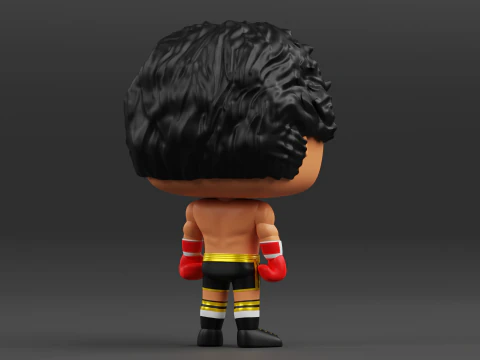 Rocky Balboa funko pop from the Rocky franchise 3D Print Model