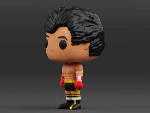 Rocky Balboa funko pop from the Rocky franchise 3D Print Model