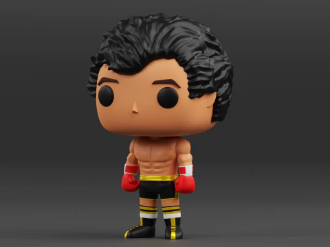 Rocky Balboa funko pop from the Rocky franchise 3D Print Model
