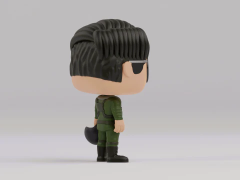 Pete Maverick Mitchell funko pop 3D Print Model