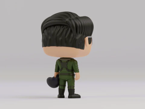 Pete Maverick Mitchell funko pop 3D Print Model