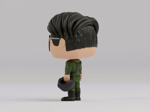 Pete Maverick Mitchell funko pop 3D Print Model