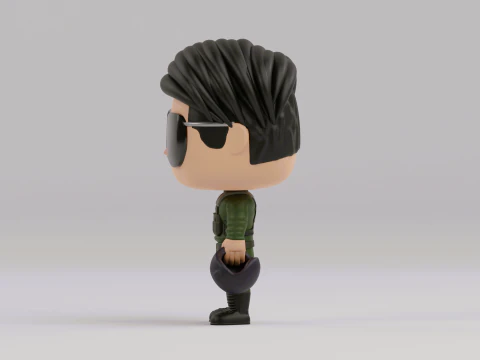 Pete Maverick Mitchell funko pop 3D Print Model