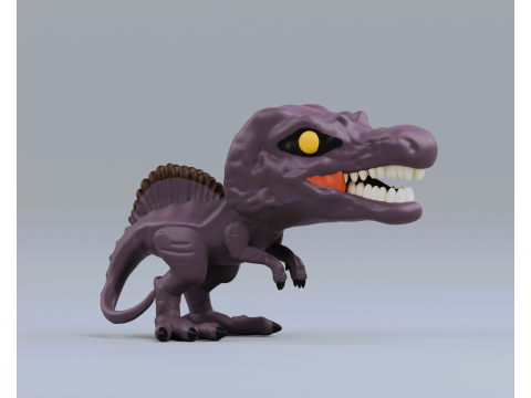 Spinosaurus funko pop from jurassic park 3D-Druckmodell