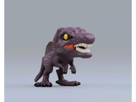 Spinosaurus funko pop from jurassic park 3D Принт Модель