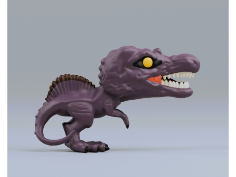 Spinosaurus funko pop from jurassic park 3D Принт Модель