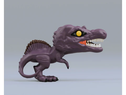 Spinosaurus funko pop from jurassic park 3D Print Model