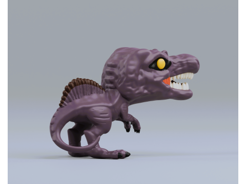 Spinosaurus funko pop from jurassic park 3D Принт Модель