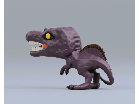 Spinosaurus funko pop from jurassic park 3D Принт Модель
