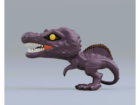 Spinosaurus funko pop from jurassic park 3D Принт Модель