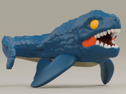 Mosasaurus funko pop da franquia Jurassic Park Modelo de Impressão 3D