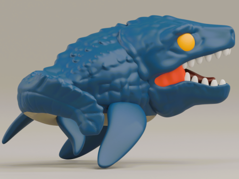 Mosasaurus funko pop from the Jurassic Park franchise Model Cetak 3D