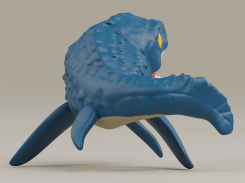 Mosasaurus funko pop from the Jurassic Park franchise Model Cetak 3D