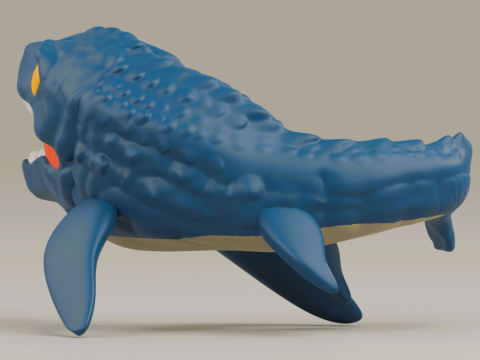 Mosasaurus funko pop from the Jurassic Park franchise Model Cetak 3D