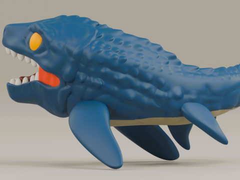 Mosasaurus funko pop from the Jurassic Park franchise Model Cetak 3D