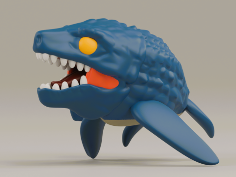 Mosasaurus funko pop from the Jurassic Park franchise Model Cetak 3D