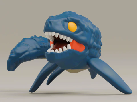 Mosasaurus funko pop da franquia Jurassic Park Modelo de Impressão 3D
