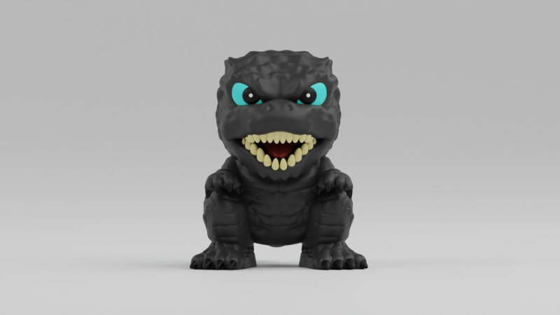 Mosasaurus funko pop from the Jurassic Park franchise Modelo de impresión 3D .c4d .max .obj .3ds .fbx .stl .blend