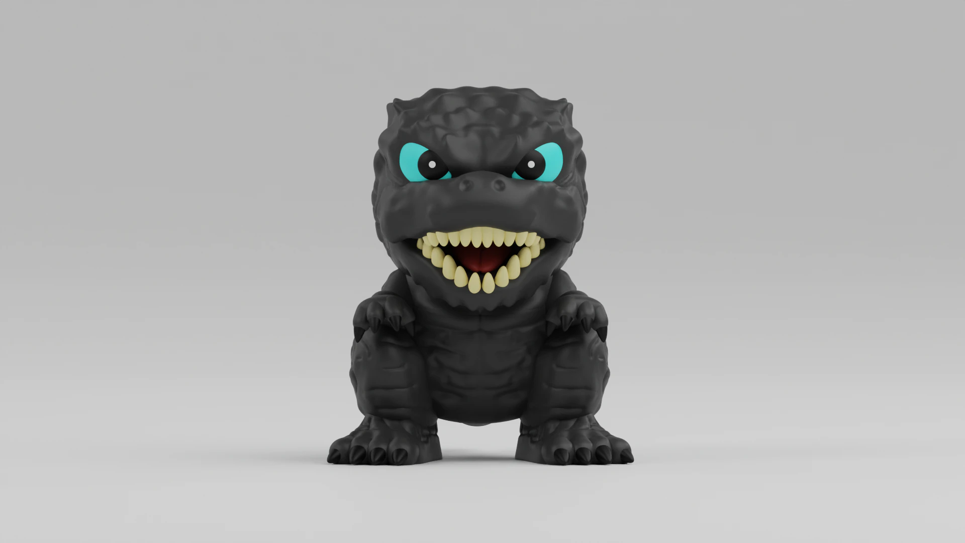Mosasaurus funko pop from the Jurassic Park franchise 3D Print Model .c4d .max .obj .3ds .fbx .stl .blend 
