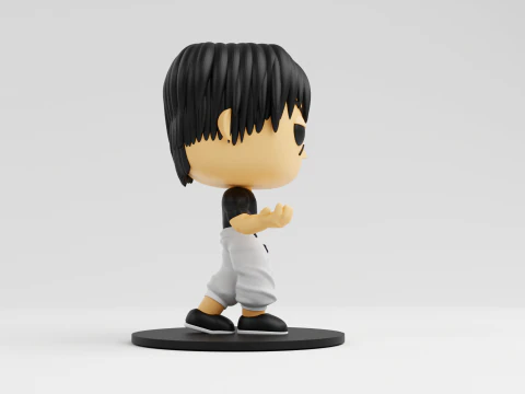 Toji Fushiguro funko 模型来自动漫柔术会战 3D 打印模型