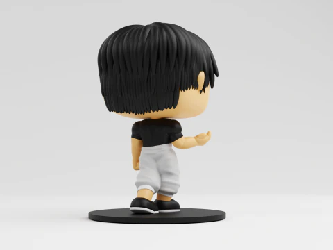 Toji Fushiguro funko 模型来自动漫柔术会战 3D 打印模型