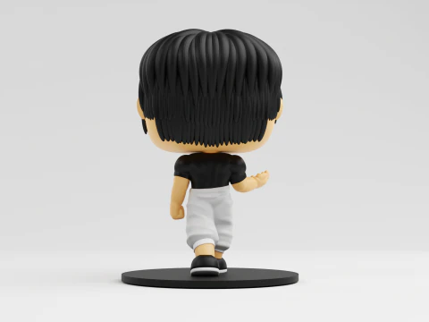 Toji Fushiguro funko 模型来自动漫柔术会战 3D 打印模型
