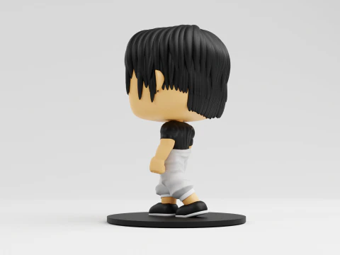 Toji Fushiguro funko 模型来自动漫柔术会战 3D 打印模型