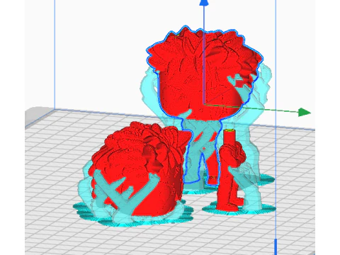 Luffy and Zoro funko models from the anime one piece 3D Print Model