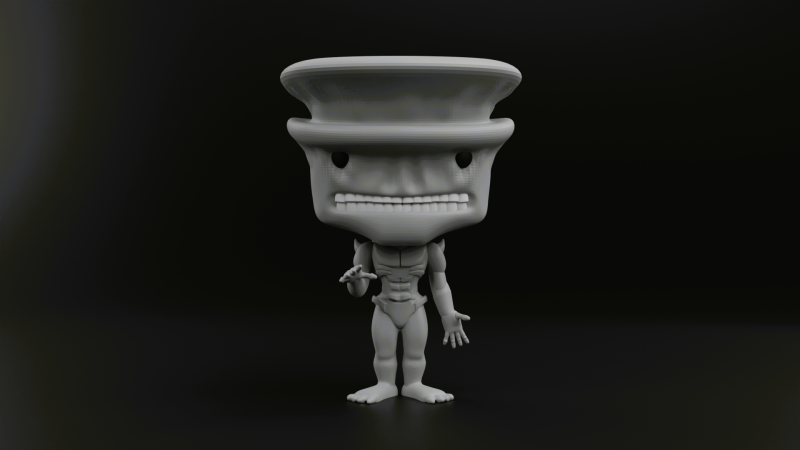 Kaiju No 9 funko pop from the anime Kaiju No 8 3Dプリントモデル .c4d .max .obj .3ds .fbx .stl .blend 
