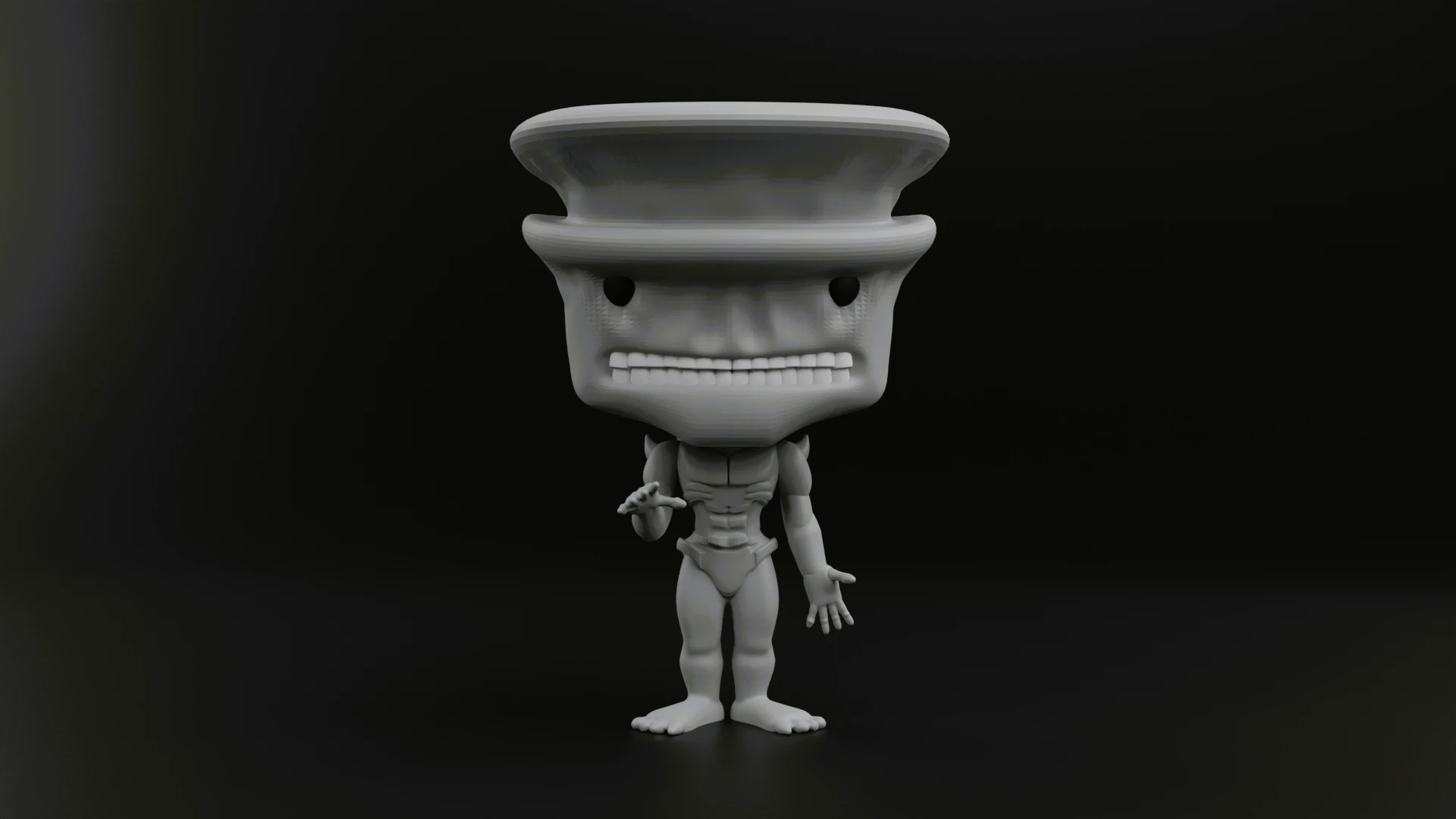 Kaiju No 9 funko pop from the anime Kaiju No 8 3D Print Model .c4d .max .obj .3ds .fbx .stl .blend 