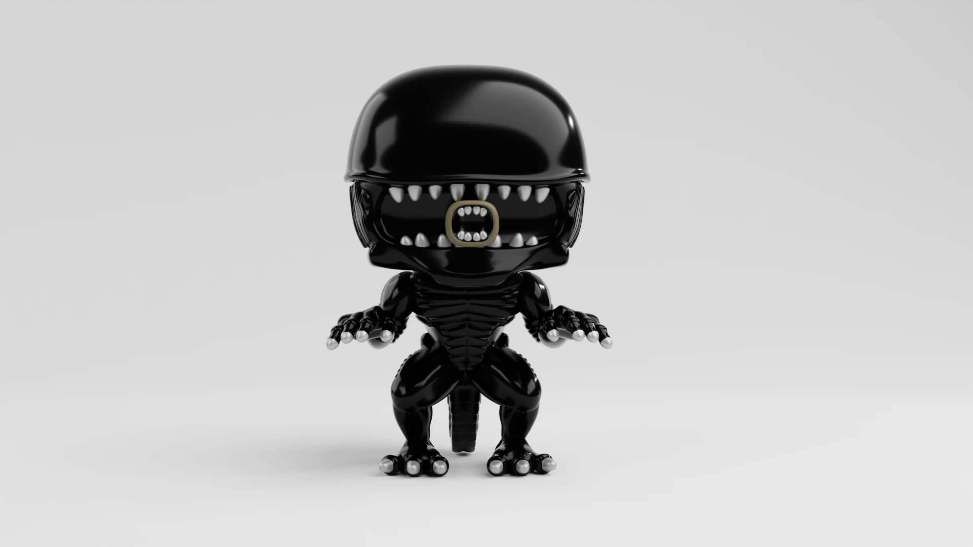 Xenomorph funko pop from the movie alien 3D Print Model .c4d .max .obj .3ds .fbx .stl .blend 