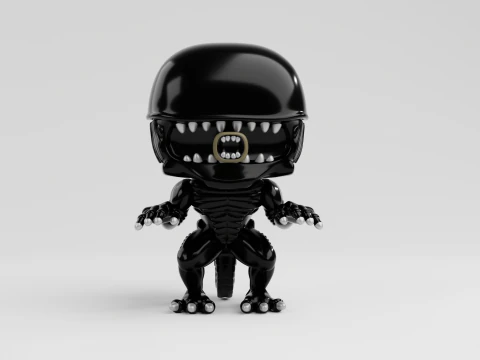 Ксеноморф фанко поп з фільму прибулець 3D Принт Модель