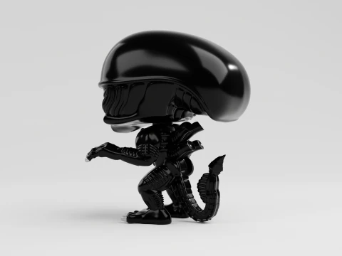 Xenomorph funko pop from the movie alien 3D Print Model