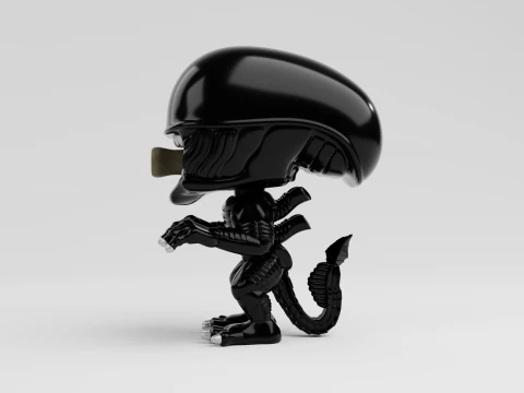 Xenomorph funko pop from the movie alien 3D Print Model